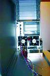 Figure 5. The hard drive rack gets full use of one fan while leaving the other fan unobstructed
